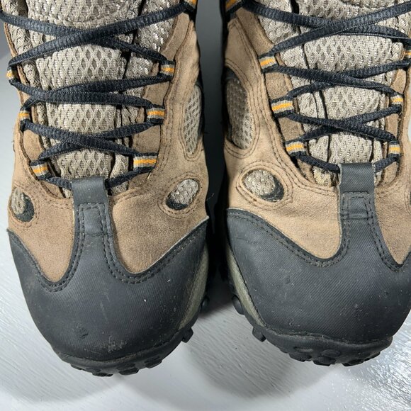 Merrell Chameleon Kids Youth Boys Size 4.5 Hiking Boots Waterproof Shoes Brown - Picture 4 of 12